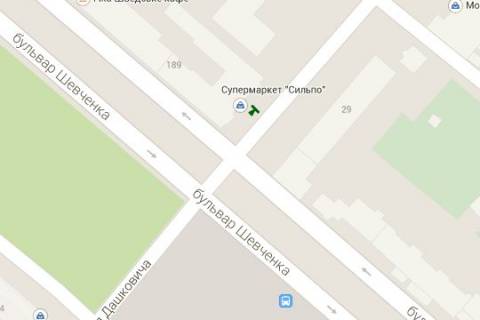 Citylight B in Cherkasy, 1.2x1.8  Sevcenka bul'v. - Ostafia Daskevica st. (Ostafia Daskovica st.), (No2) scheme