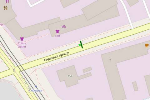 Billboard B in Kyiv, 3x6  Sirec'ka st., 9 B naproti scheme