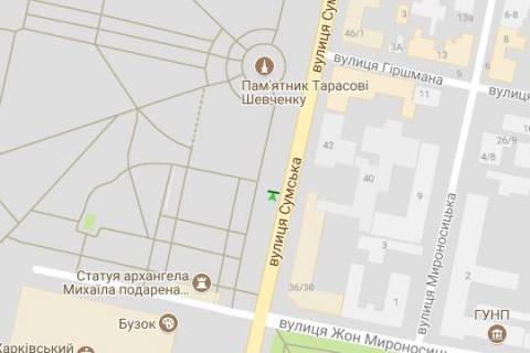 Citylight B in Kharkiv, 1.2x1.8  Sums'ka st., 35 (No2) scheme