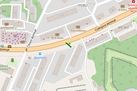 Billboard B in Kropyvnytskyi (Kirovograd), 3x6  Soborna st., 7 scheme