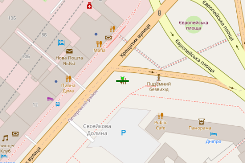 Backlight B in Vasylivka, 1.2x3.6  Hresatik st., 1 gotel' Dnipro scheme