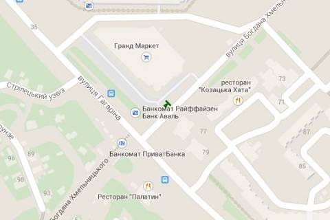 Citylight A in Cherkasy, 1.2x1.8  Gagarina st., 55/1 - Bogdana Hmel'nic'kogo st., (No1) scheme