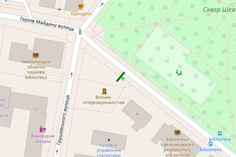 Citylight B in Vasylivka, 1.2x1.8  Geroiv Majdanu st. - Volodimirs'ka st. scheme