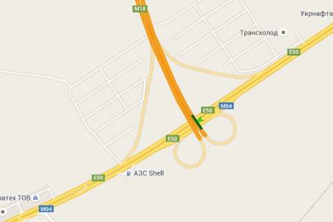 Billboard A in Vasylivka, 2x24  Dnipro - Donec'k (8 km. do Dnipra) scheme