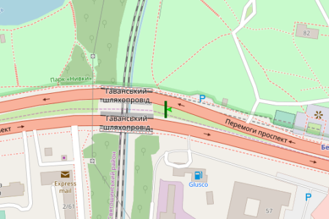 Video Billboard A in Kyiv, 4x8  Berestejs'kij prosp., 59 na rozpodiluvaci (u napramku Nivok) - 368260 scheme