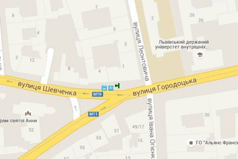 Non-Standard B in Lviv, 1.2x1.8  Городоцька вул. - Тараса Шевченка вул. (Шевченка Тараса вул.), 4 scheme
