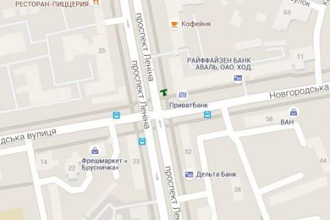 Citylight A in Kharkiv, 1.2x1.8  Nauki prosp. (Lenina prosp.) - Novgorods'ka st., (zupinka) No1 scheme