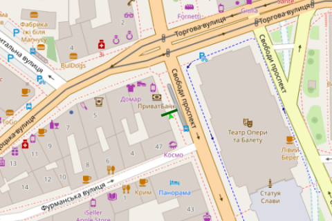 Non-Standard B in Lviv, 1.2x1.8  Свободи просп., 49 (№2) scheme