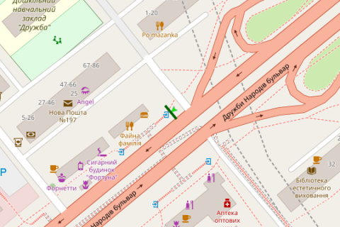 Video Billboard A in Kyiv, 2.3x3.14  Mikoli Mihnovs'kogo bul'v., , 25  (TT 6.8 484h352) - 390438 scheme