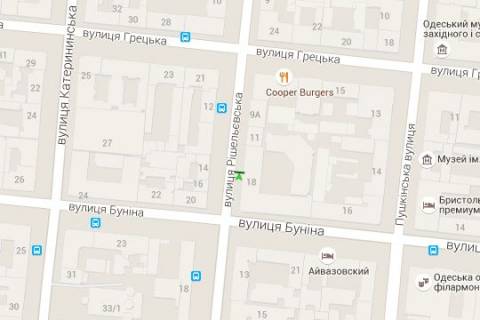 Citylight B in Odessa, 1.2x1.8  Risel'evs'ka st., 11 scheme