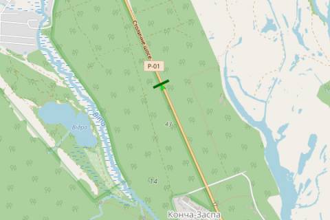 Billboard B in Koncha-Zaspa, 3x6  Stolicne sose, 1,2 km do mag "Velika kisena" (u napramku Kieva) scheme