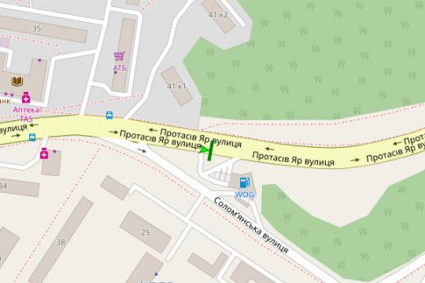 Scrolller, Scroll A in Kyiv, 2.3x3.14  Протасів Яр вул. - Солом`янська вул., 40А (у напрямку Боженко вул.) - 44517 scheme