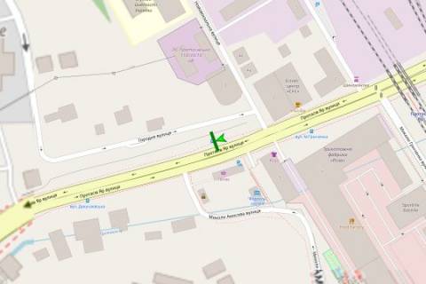 Citylight A in Kyiv, 1.2x1.8  Protasiv Ar st. - Mikoli Grincenka st., 2/1, zup. "st. Mikolaa Grincenka" scheme