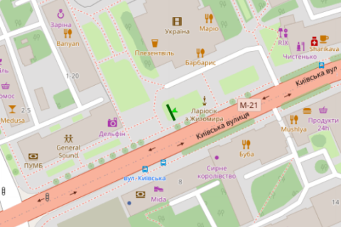 Scrolller, Scroll A in Zhytomyr, 2.3x3.14  Kiivs'ka st., 13 - 119124 scheme