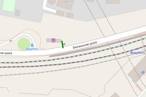 Billboard A in Kyiv, 3x6  Zaliznicne sose, Zaliznicna Stancia "Vidubici" (u napramku Kikvidze st.) scheme