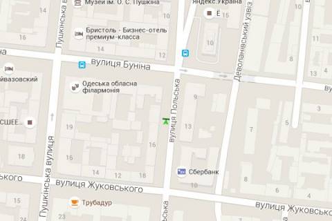 Non-Standard B in Odessa, 1.2x1.8  Польська вул., 14 - Буніна вул. scheme