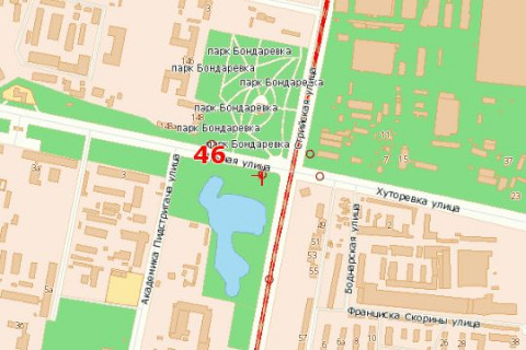 Billboard A in Vasylivka Naukova st. - Strijs'ka st. (do st. Strijs'ka) scheme