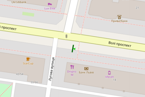 Citylight B in Lutsk, 1.2x1.8  Voli prosp., 14 (No1) scheme