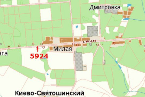 Billboard B in Kiev roads, 3x6  Kiiv - Zitomir, 12 km+800m do Kieva (zliva u napramku  m.Zitomira) scheme