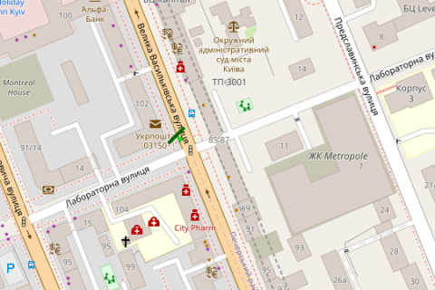 Video Billboard A in Kyiv, 2.3x3.14  Velika Vasil'kivs'ka st., 102 (TT 4.8 676h468) - 390472 scheme