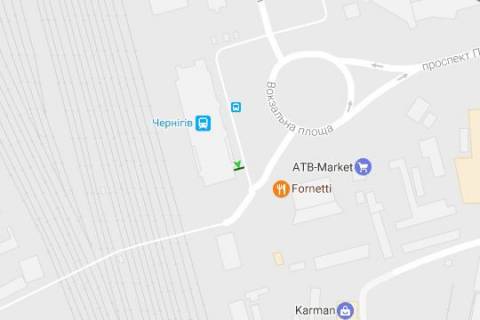 Citylight A in Chernihiv, 1.2x1.8  Vokzal'na pl., (No4) scheme