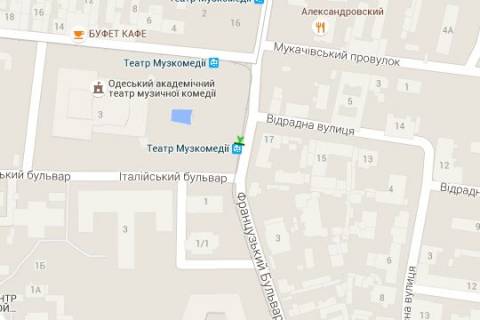 Citylight A in Odessa Leontovica st. (Belins'kogo st.) scheme