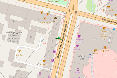 Non-Standard A in Kyiv, 1.2x1.8  Велика Васильківська вул., 4 зуп. "Бесарабська площа" scheme