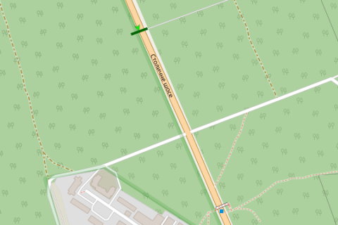 Billboard A in Vasylivka, 3x6  Stolicne sose, 270 m. do povorotu na Lisnictvo (v napravl. Obuhova) scheme