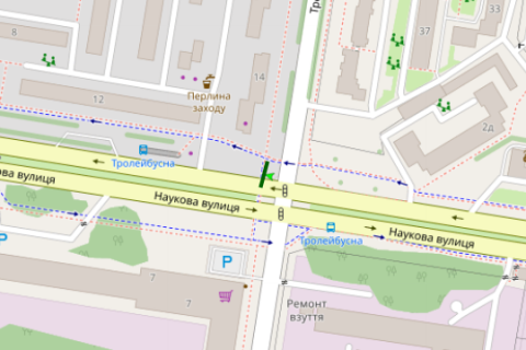 Scrolller, Scroll A in Lviv, 2.3x3.14  Наукова вул. - Тролейбусна вул. - 665146 scheme