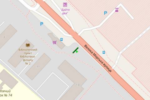 Billboard B in Mykolaiv, 3x6  Velika Mors'ka st., 13 scheme