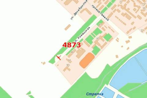 Billboard A in Sumi, 3x6  Romens'ka st., (v'izd-viizd) (viizd z mista) scheme