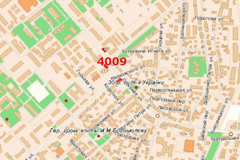 Billboard A in Rivne, 3x6  Soborna st. - Dubens'ka st. scheme