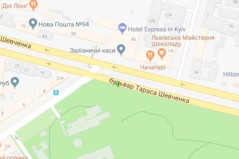 Scrolller, Scroll A in Kyiv, 1.2x1.8  Sevcenka Tarasa bul'v., Botanicnij sad - 167385 scheme