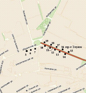 Backlight B in Ternopil, 1.2x1.8  Zluki prosp., 4 scheme
