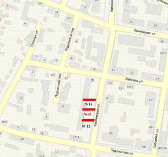 Backlight B in Khmelnitsky, 1.2x1.8  Kam`anec'ka st., 38 scheme