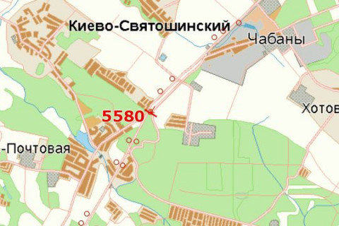 Billboard B in Vita-Poshtova, 3x6  Kiiv - Odesa, 07km+050m do Kieva (zliva, u napramku  m. Odesi) scheme