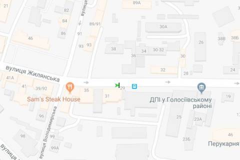 Citylight A in Kyiv, 1.2x1.8  Zilans'ka st., 31 (No1) scheme