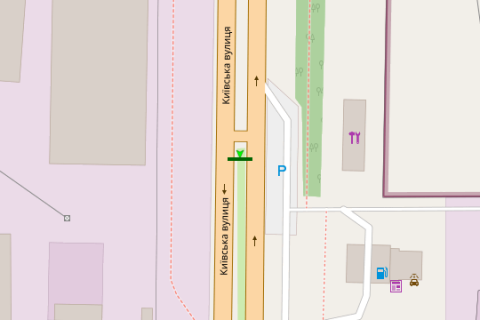 Prismatron, Prism A in Vasylivka, 3x6  Kiivs'ka st. (v'izd v misto z boku Kieva, prizma) - 426971 scheme