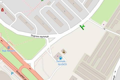 Billboard B in Kyiv, 3x6  Zodcih st., 8, navproti scheme