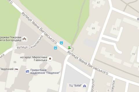 Citylight B in Lviv Vigovs'kogo st. (Ivana Vigovs'kogo st.), 100 scheme