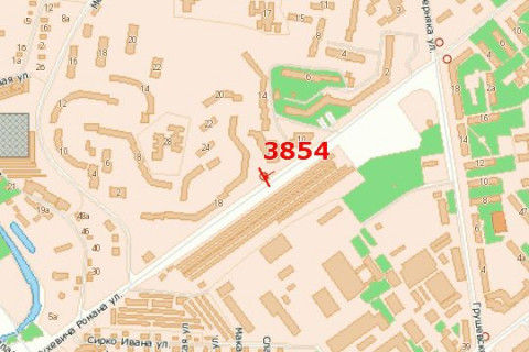 Billboard A in Rivne, 3x6  Suhevica Romana st., 12 scheme