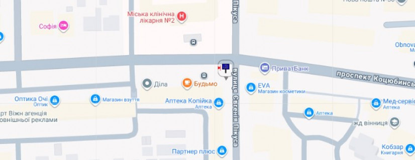 Scrolller, Scroll A in Vinnytsia, 2.3x3.14  Коцюбинського просп., 9 - Папаніна вул. - 654627 scheme