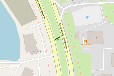 Scrolller, Scroll A in Kyiv, 2.3x3.14  Дніпровська наб., №14Д розподільник (у напрямку ТРЦ «River Mall» ) - 85899 scheme