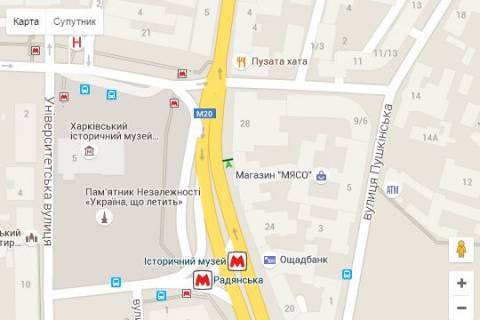 Citylight A in Kharkiv, 1.2x1.8  Konstitucii pl., 26 (No2) scheme