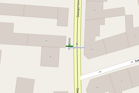 Citylight A in Lviv, 1.2x1.8  Zamarstinivs'ka st., 39 scheme