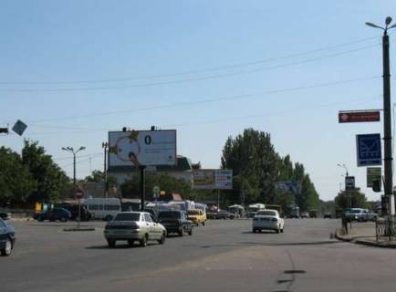 Billboard A in Mykolaiv, 3x6  Bogoavlens'kij prosp. (Zovtnevij prosp.) - Korabeliv prosp. Photo 1