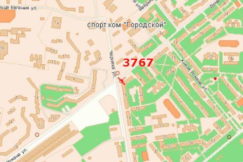 Billboard B in Rivne, 3x6  Dundica Oleka st. - Cernaka st. scheme