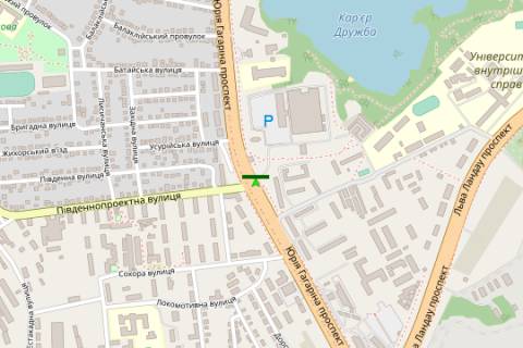 Citylight A in Kharkiv, 1,2х1,8  Gagarina prosp. - Pivdennoproektna st., No1 scheme