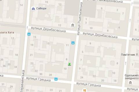 Citylight A in Odessa, 1.2x1.8  Risel'evs'ka st., 8 scheme