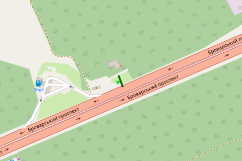 Billboard B in Vasylivka, 3x6  Brovars'kij prosp., 105 (v napramku Brovariv) scheme